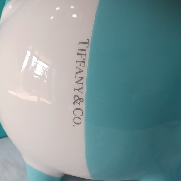 NEW Tiffany & Co Colorblock Piggy Bank in Earthenware - Picture 9 of 13